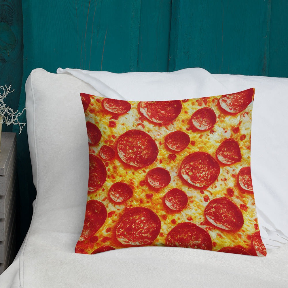 Double Pepperoni, Premium Pillow