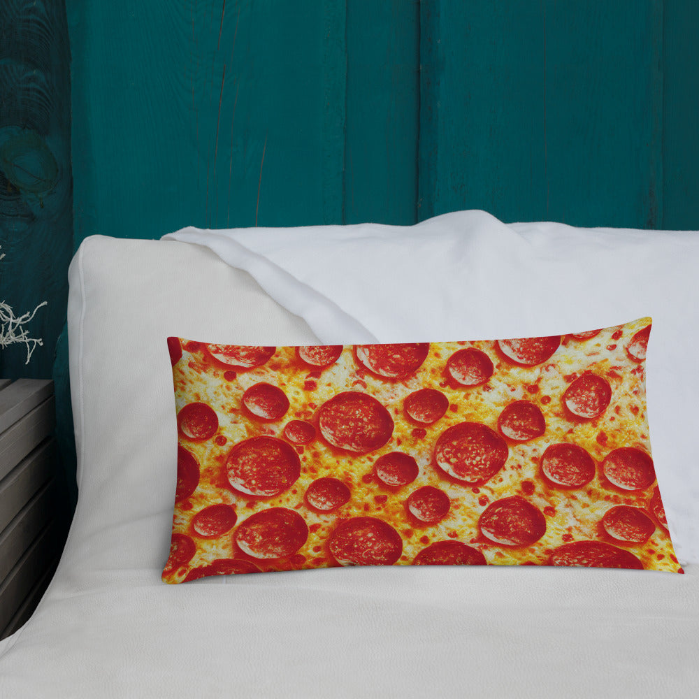 Double Pepperoni, Premium Pillow