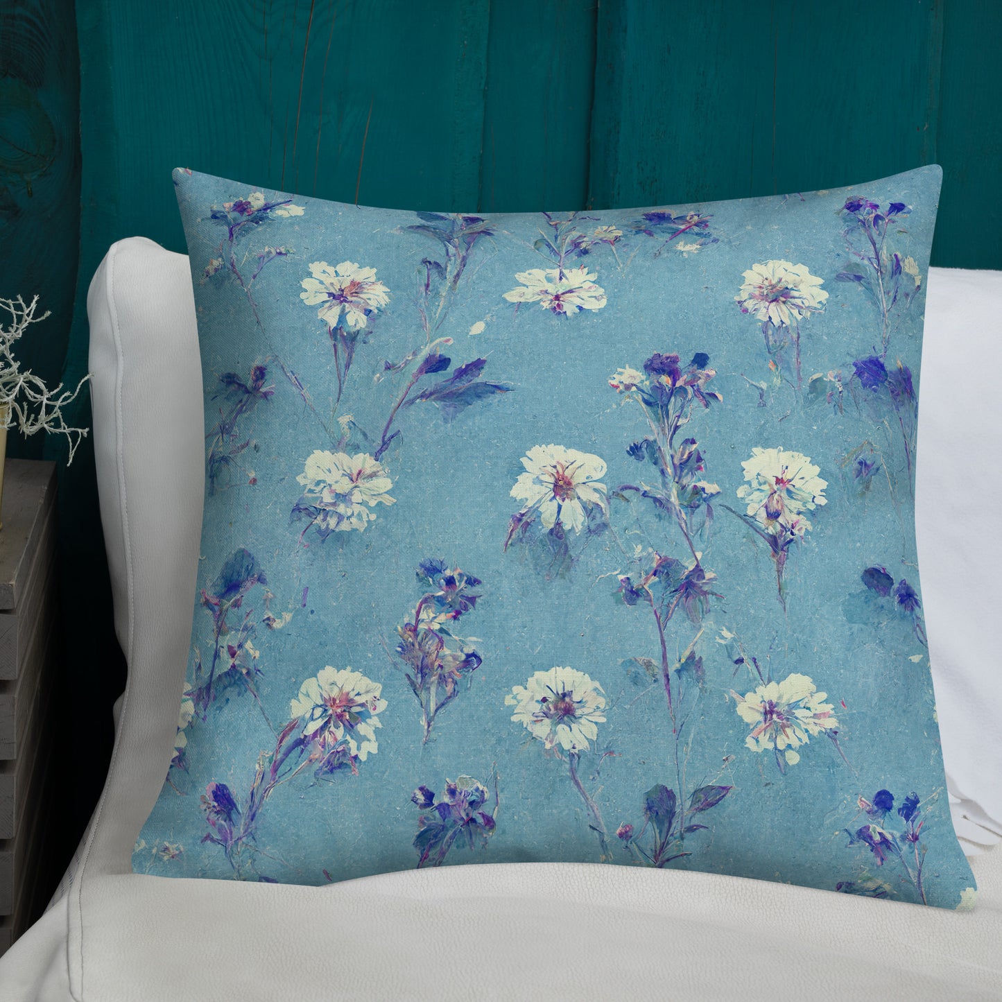 Wildflower Sky, Premium Pillow