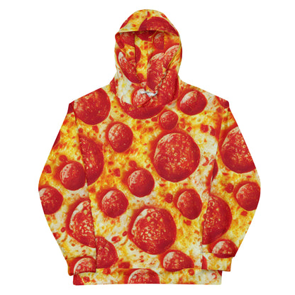 Double Pepperoni, Full Wrap Unisex Hoodie