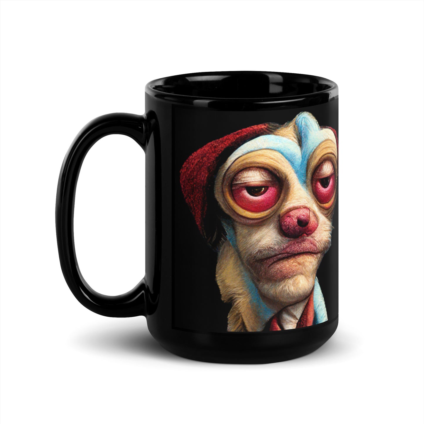 Graveyard Shift, Black Glossy Mug