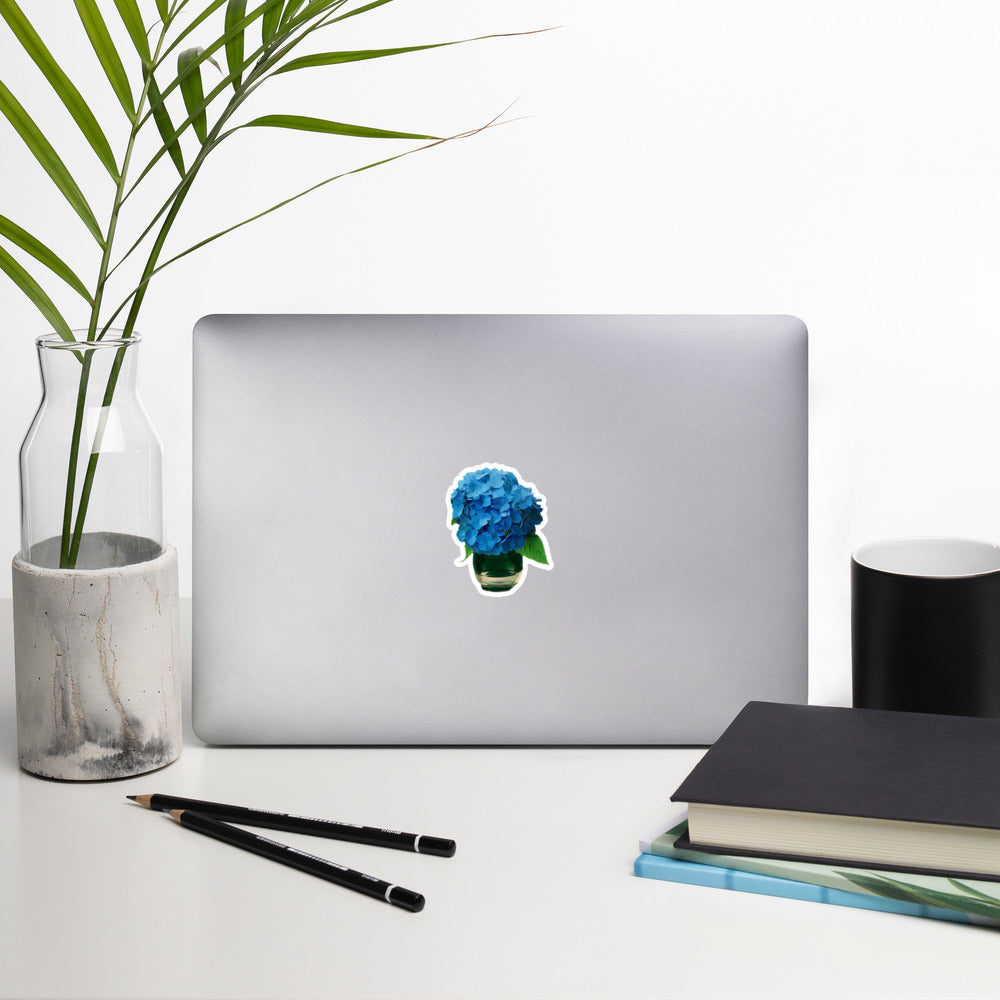 Blue Hydrangea, Bubble-free sticker