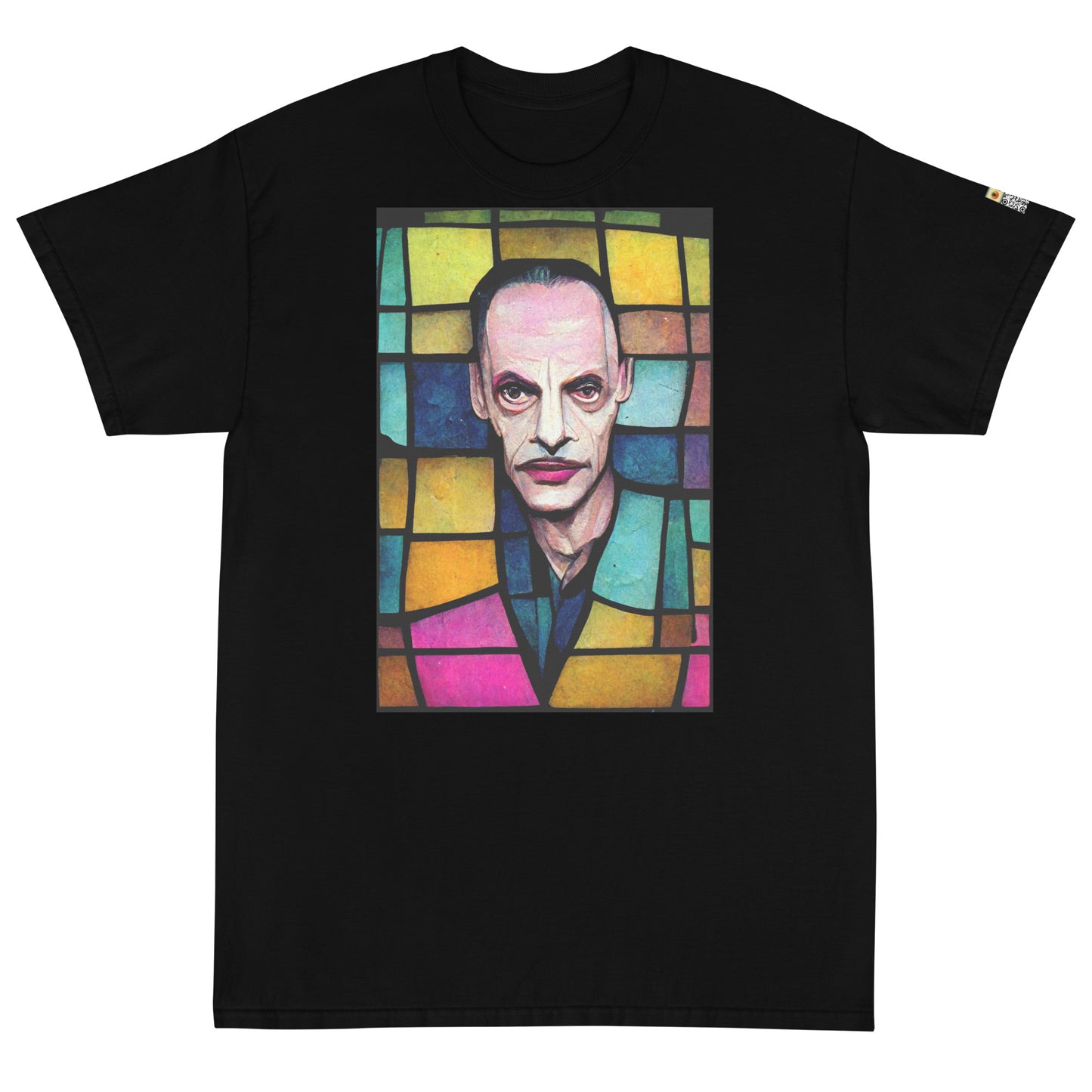 Stained Glass John Waters, Short Sleeve T-Shirt