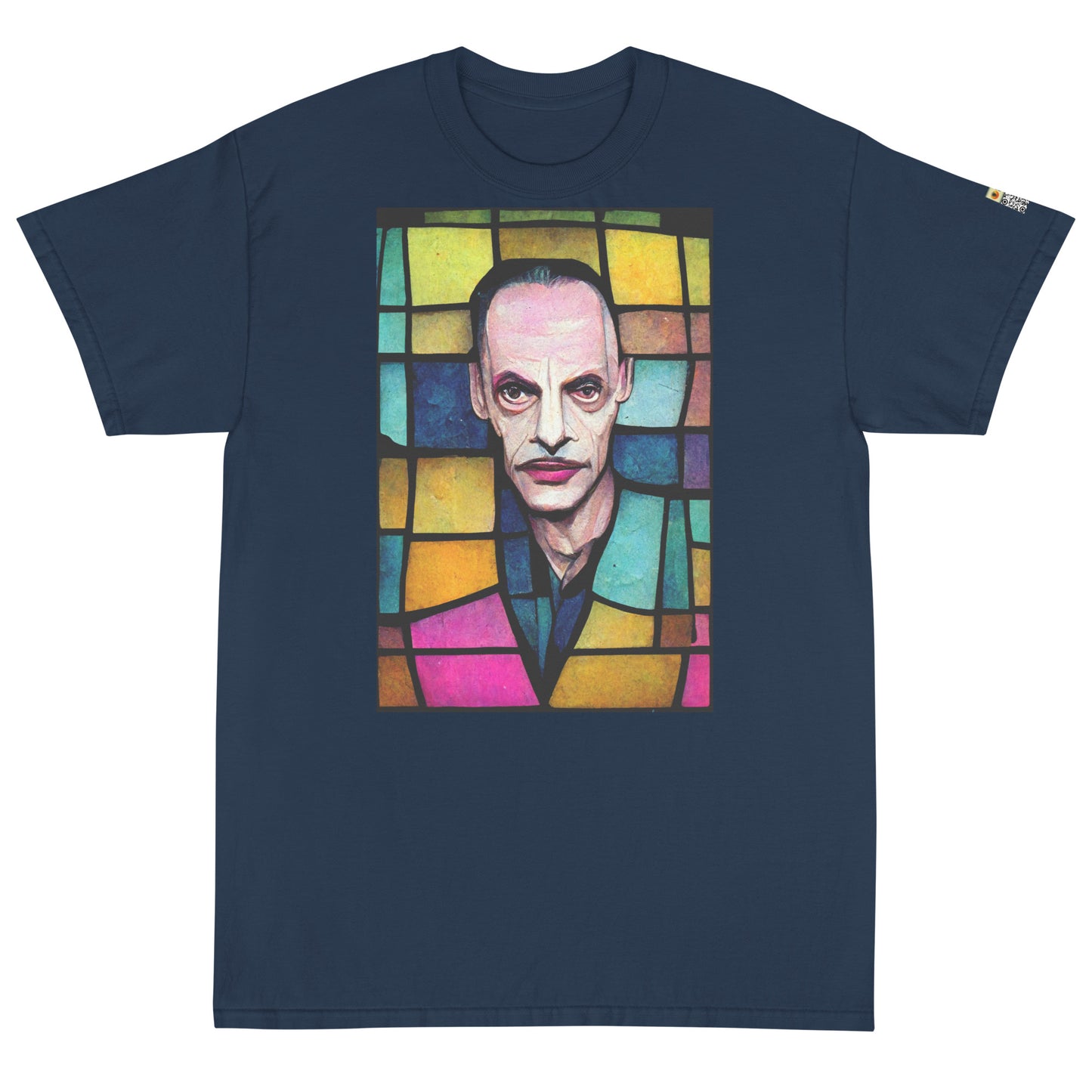 Stained Glass John Waters, Short Sleeve T-Shirt