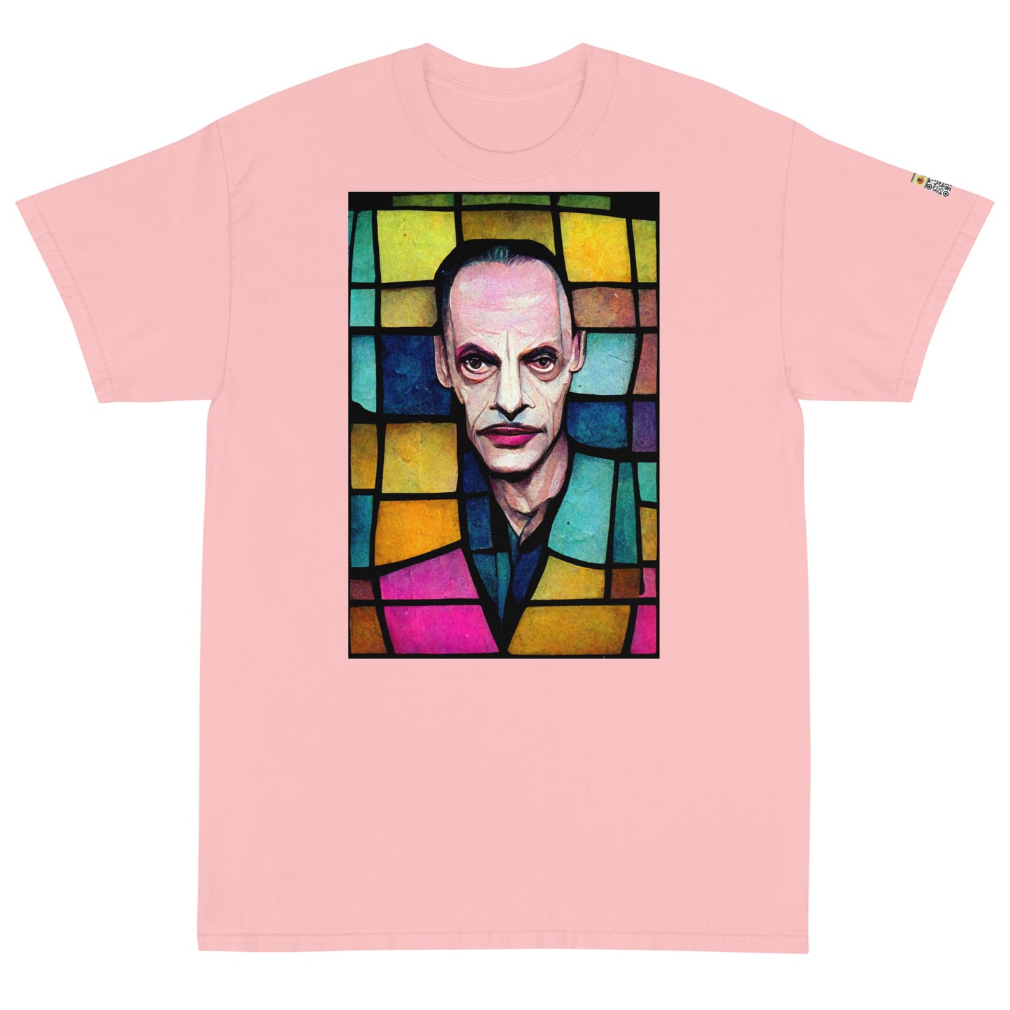 Stained Glass John Waters, Short Sleeve T-Shirt