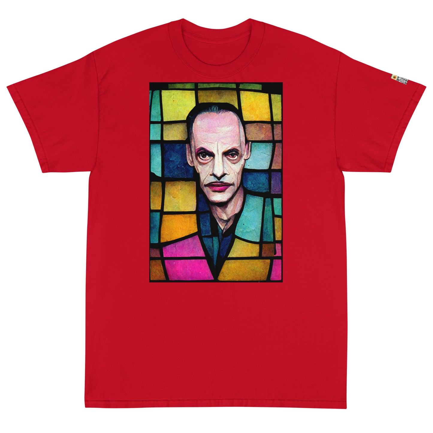 Stained Glass John Waters, Short Sleeve T-Shirt