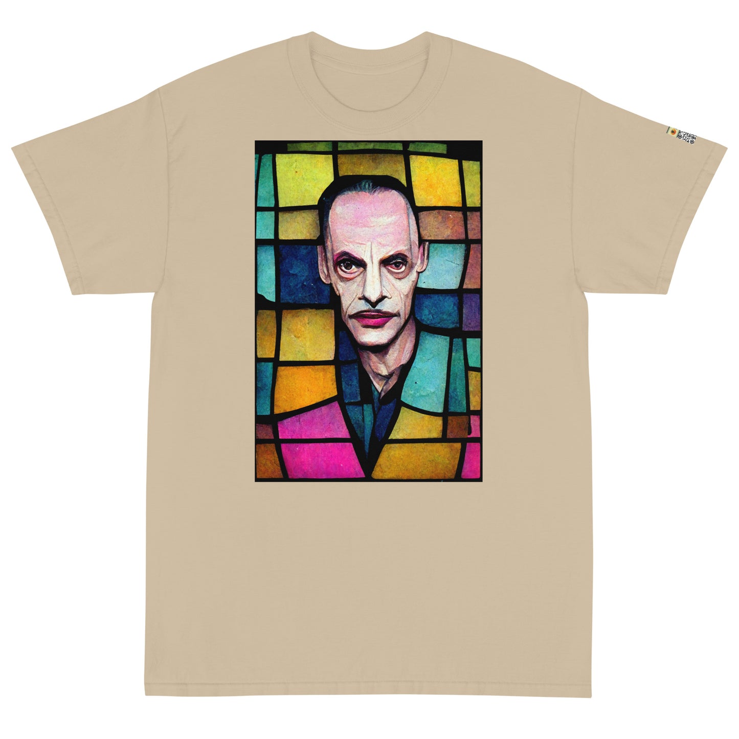 Stained Glass John Waters, Short Sleeve T-Shirt