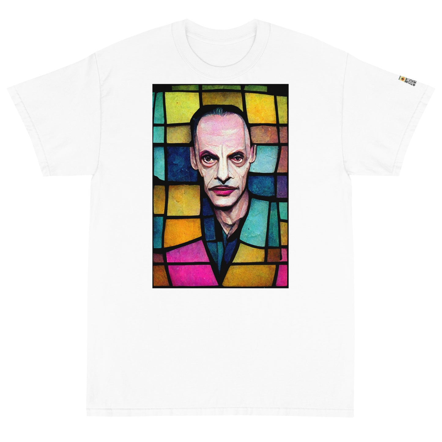 Stained Glass John Waters, Short Sleeve T-Shirt