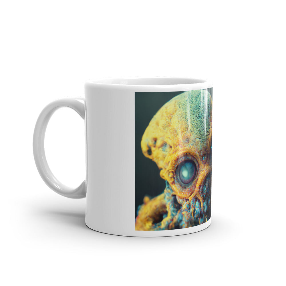 20,000,000 Leagues into Outer Space, White glossy mug