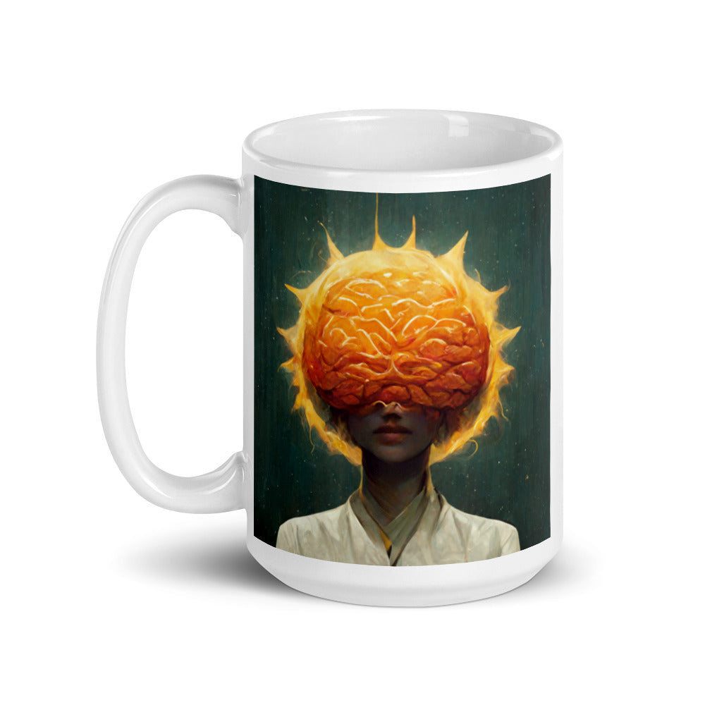 Synaptic, White glossy mug