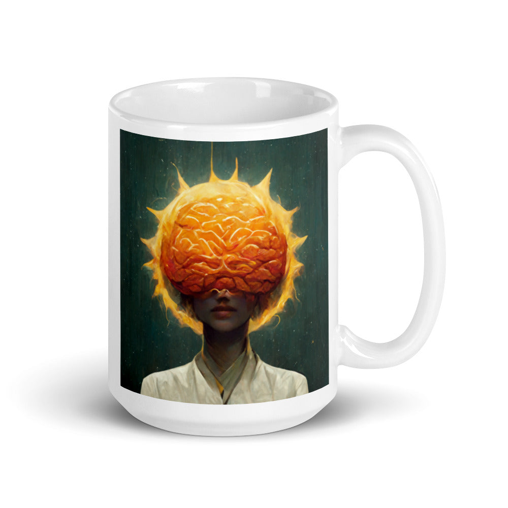 Synaptic, White glossy mug