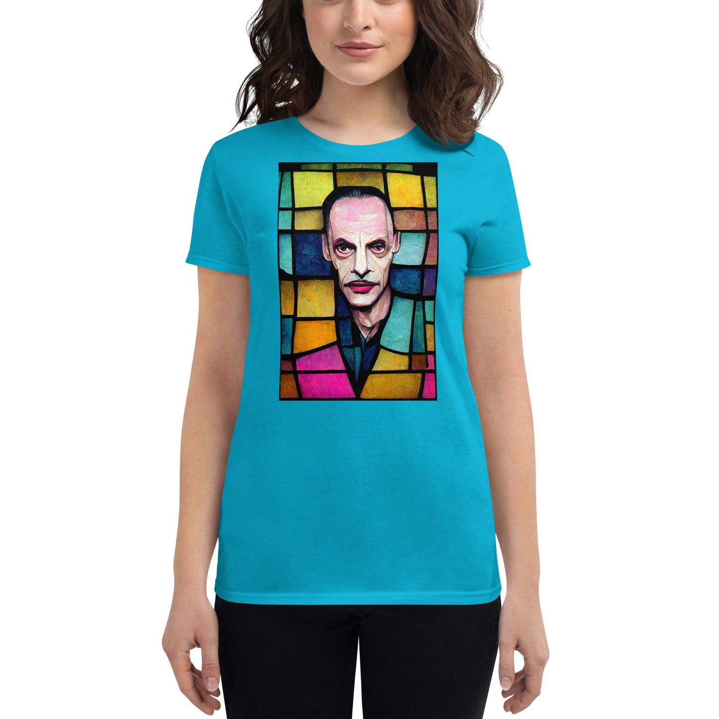 Stained Glass John Waters, Women's short sleeve t-shirt