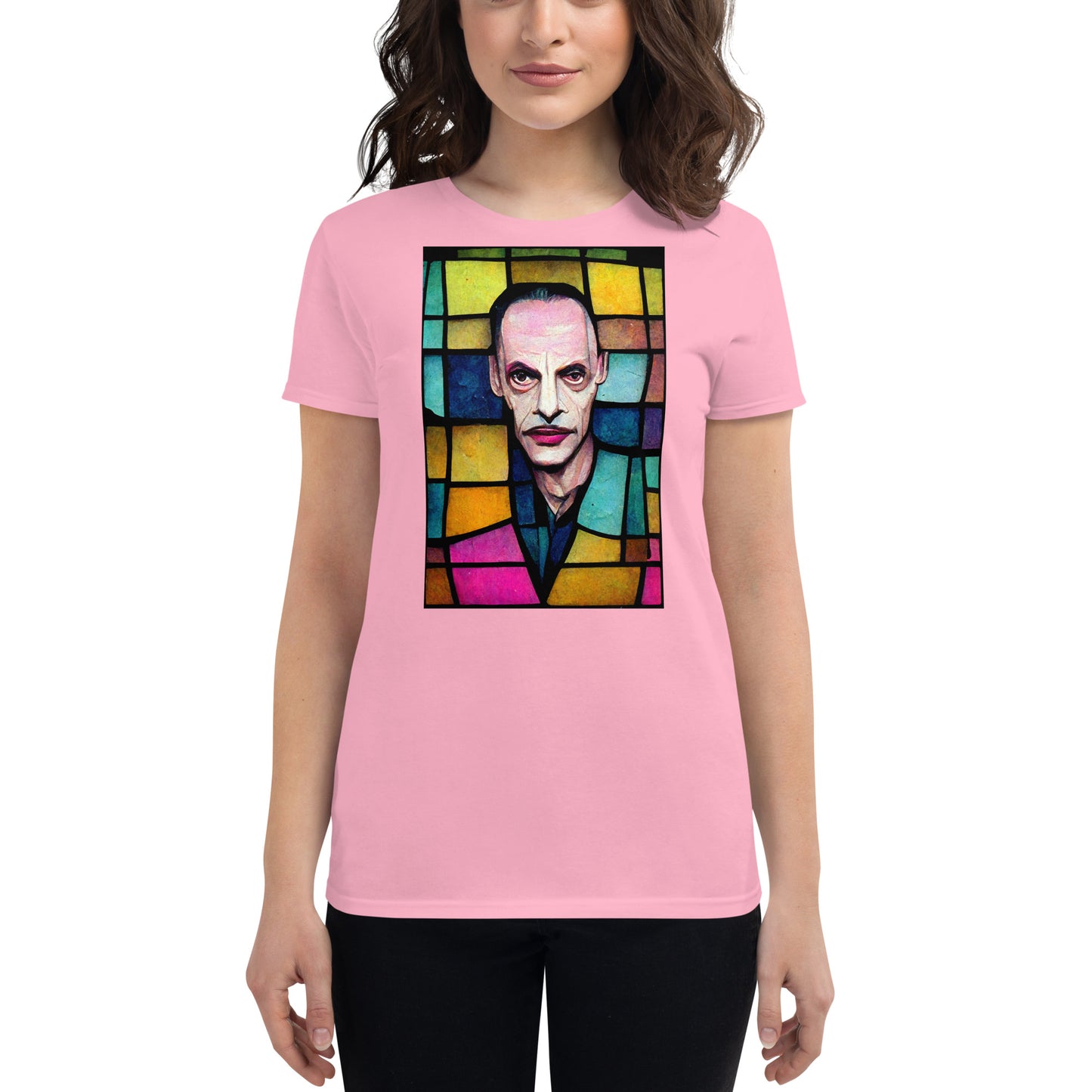 Stained Glass John Waters, Women's short sleeve t-shirt