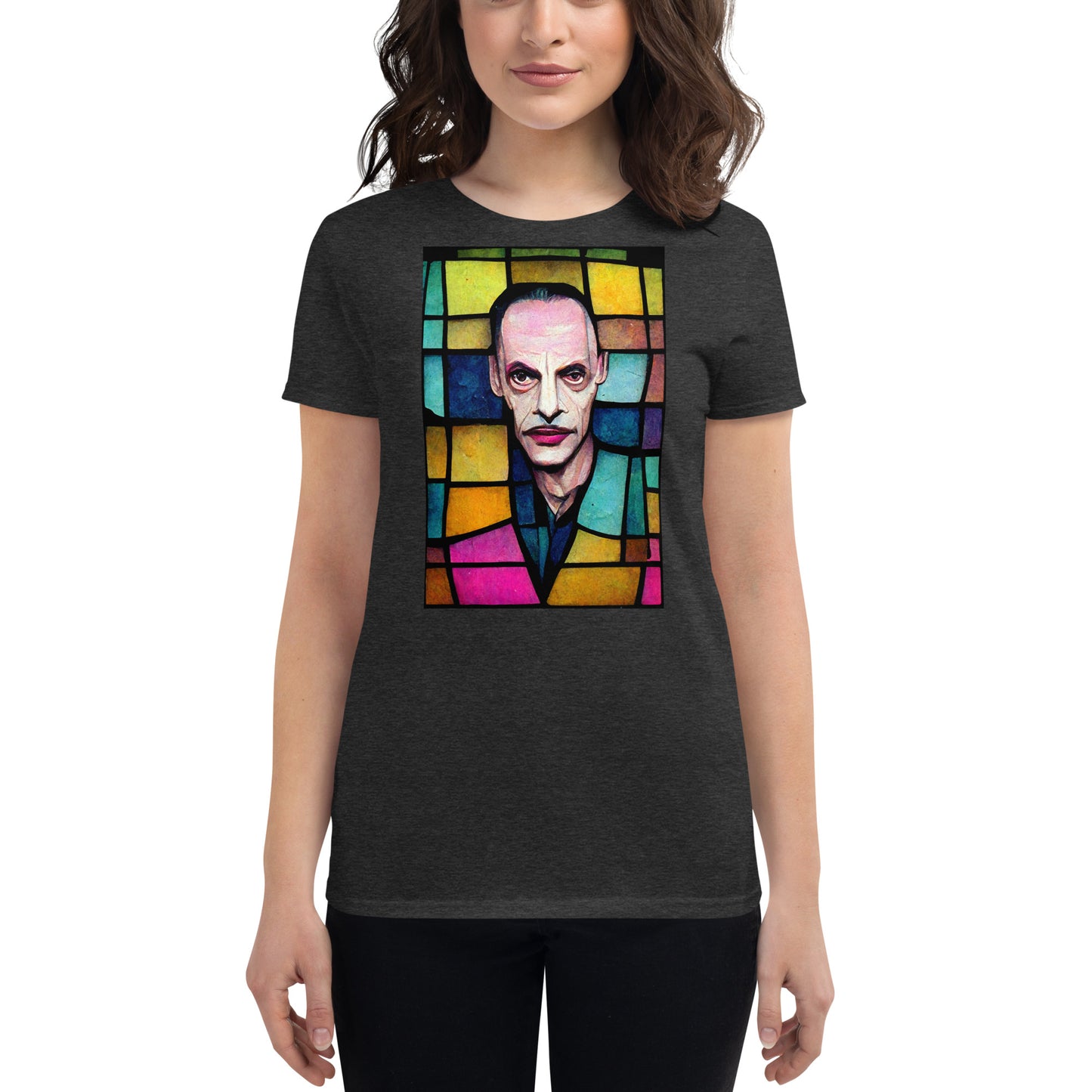 Stained Glass John Waters, Women's short sleeve t-shirt