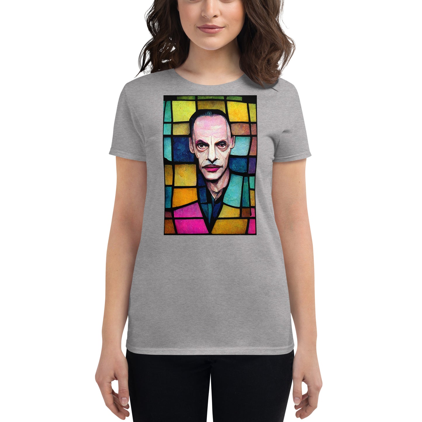 Stained Glass John Waters, Women's short sleeve t-shirt