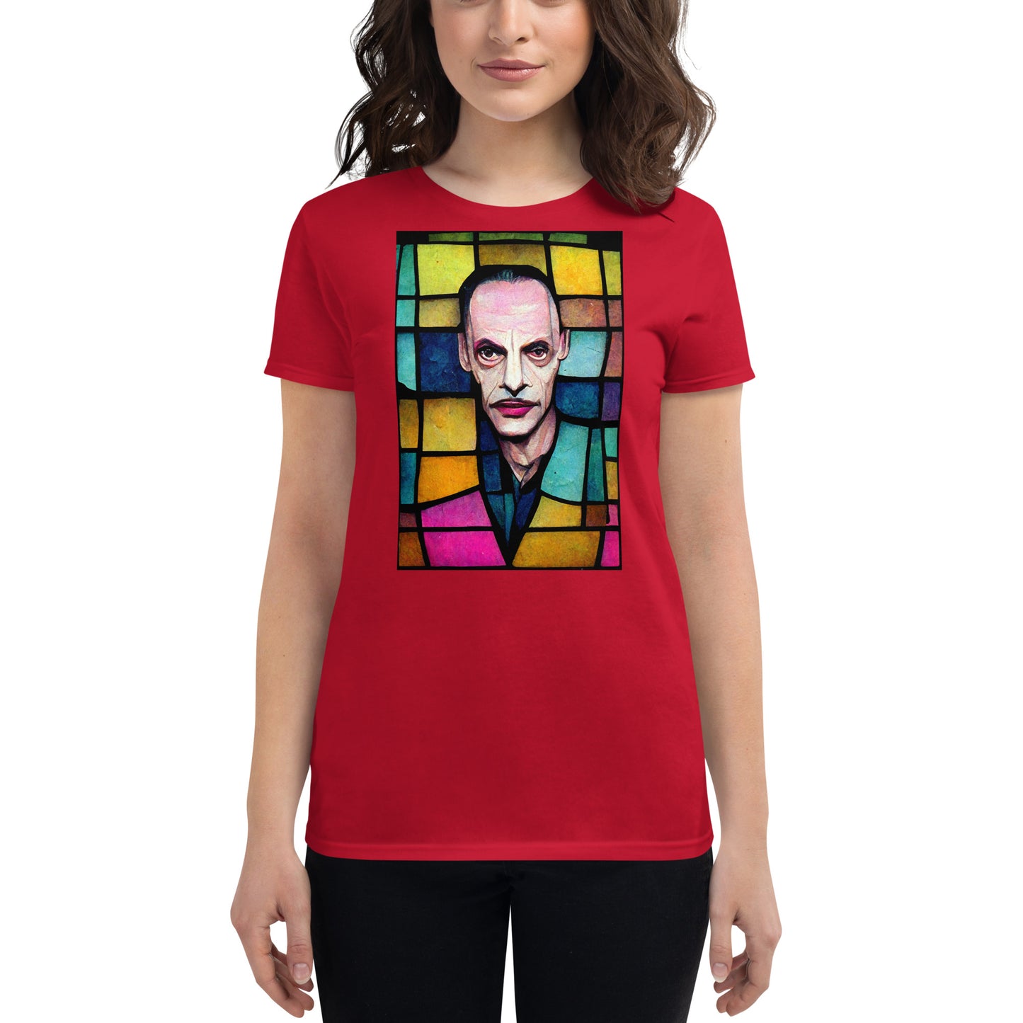 Stained Glass John Waters, Women's short sleeve t-shirt